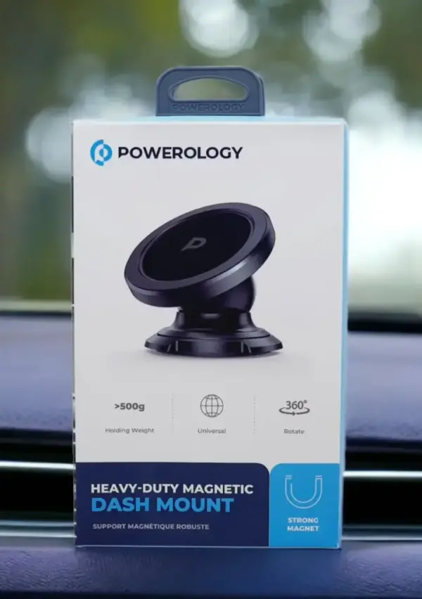 POWEROLOGY HEAVY-DUTY MAGNETIC DASH MOUNT | BLACK